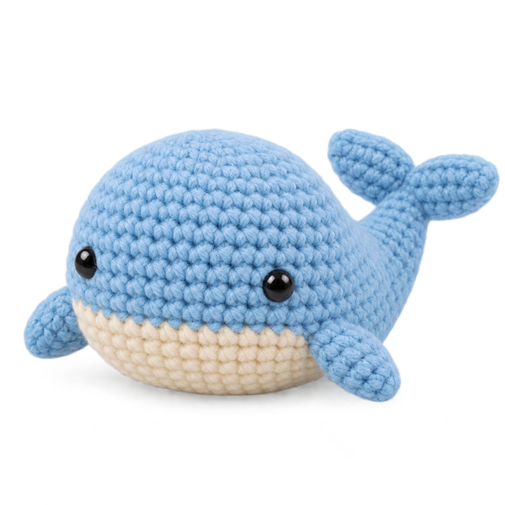 Crocheted whale